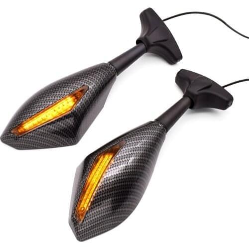 Motorcycle Mirror Motorbike Rearview Black Carbon Fiber Side Mirrors For Ducati MONSTER S2R 800 M400 M600 M620 M750 M900