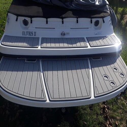 2014 Bayliner 185 Bowrider Swim Platform Pad Boat EVA Faux Teak Decking Floor Pad