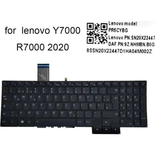 German backlit gaming keyboard For Lenovo Legion Y7000 R7000 2020 GR GE Euro Notebook keyboards gamers Laptop PR5CYBG SN20X22447