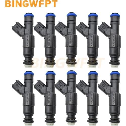 NEW 10Pcs Fuel Injector Nozzle For Marine Mercruiser 350 5L 4.3L 6.2L 885176 0280156081 12567905