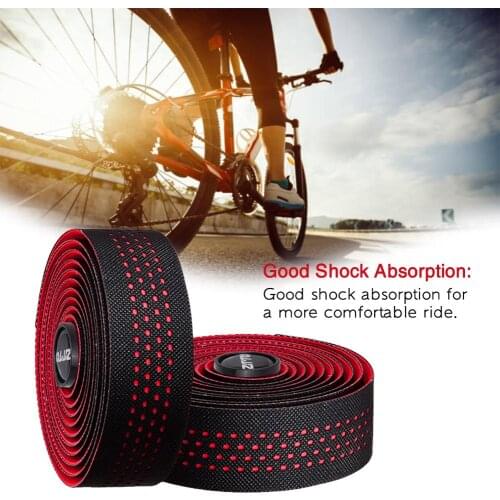 Cycling Handlebar Strap Bicycle Handle With Mountain Bike PU Non-slip Breathable Tape Riding Handlebar Set Accessories