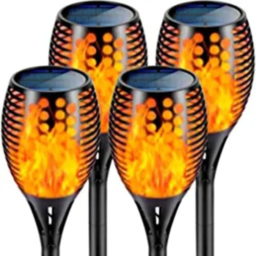 Solar Torch Lights Outdoor Garden Decoration Flickering Flame Solar Light Waterproof 96LED Solar Lights Driveway Landscape Light