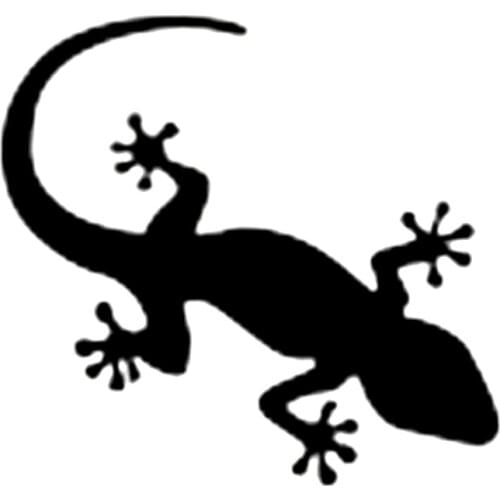 Creative Car Sticker Gecko on The Wall Lizard Accessories Vinyl Waterproof Car Styling Cover Scratches 10cm X 9cm