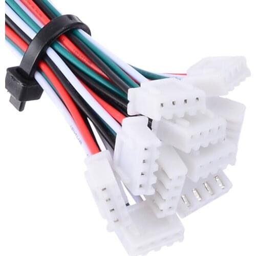 10 Set Mini Micro JST XH 2.54mm 4 Pin Connector Plug With 24AWG 1007 Wires 150mm Length