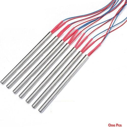 2pcs) 220V 100-600W Heater Wire for 3D Printer Single-head Electric Heating Tube Hot Rod Igniter Mold Heater