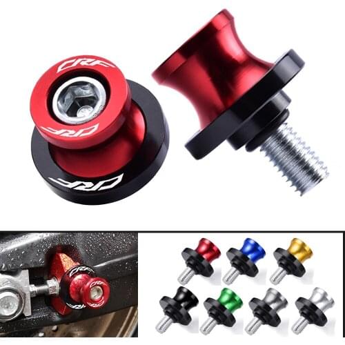 8MM Motorcycle Swingarm Spools Rear Stand Screws Sliders For Honda CRF250X CRF450R CRF450X CRF450RX CRF250L/M CRF 250 RALLY 450R