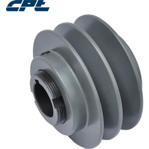 CPT 2VP50 cast iron 2 grooves variable adjustable speed pulley, 4.75" OD for A,B, 4L, 3L,5L,5V belts, ISO9001