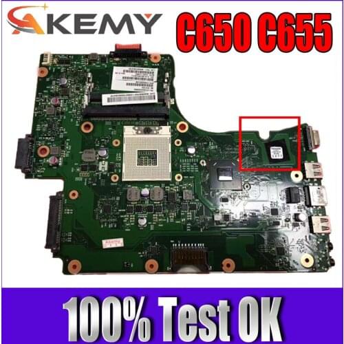For TOSHIBA Satellite C650 C655 MN10R-6050A2423501-MB-A02 V000225140 HM65 PGA 989 notebook motherboard Mainboard full test 100
