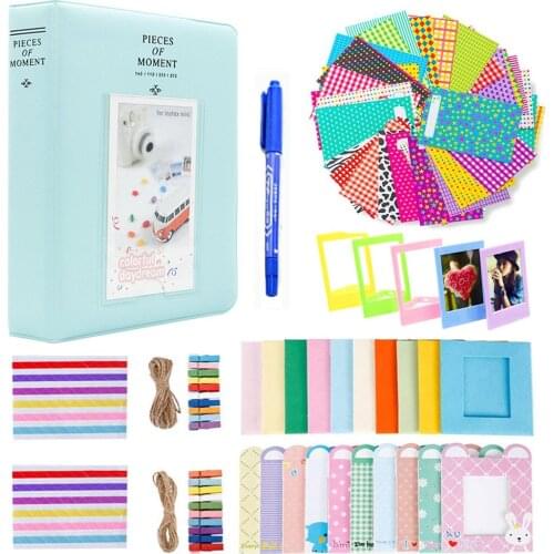 Fujifilm Instax Mini 11 9 8 7s Camera Accessories Mini Film Photo Album Wall Hang Picture Paper Frames Stickers Mark Pen Bundles
