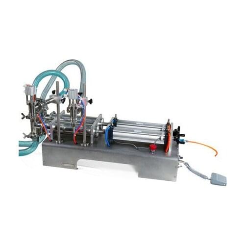 G2WY double head horizontal pneumatic automatic liquid filling machine, perfume, beverage, drinking water,milk,condiment filling