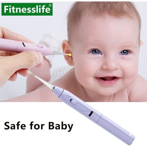 Ear Cleaning Tool Ear Picker with Light Ear Cleaner Wax Removal Baby Kids USB Rechargeable Spiral Ear Wax Remover Set Portable