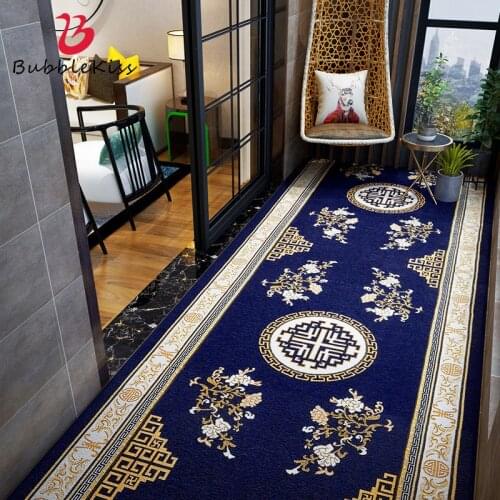 Bubble Kiss Corridor Carpet Chinese Jacquard Home Living Room Aisle Hotel Lobby Decor Long Thick Anti-Slip Customized Floor Mats