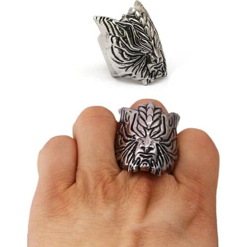 Game May Cry Ring DMC Dante Punk Ring Vintage Steampunk Rings Gothic Hip Hop 3D Animal Rings Men Jewelry Gift