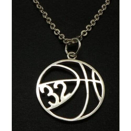 Personalized Stainless Steel Customized Age Number Pendant Necklace Ladies Mens Ball Pendant Jewelry Gift for Boyfriend