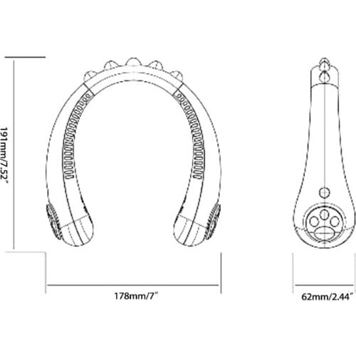Personal Neck Fan, Super Mini Personal Fan Portable Neck Fan For Girls Women Kids Outdoor Travelling Or Indoor Office