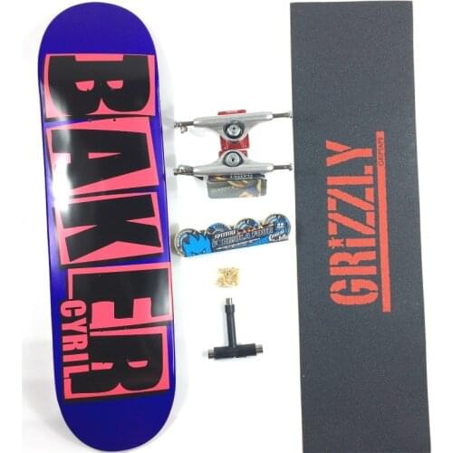 Complete Baker Of Professional Canadian Maple Skateboard Double Rocker High-Level Skaters 7.75 7.8 8.0 8.1 8.2 8.3 8.5 Size