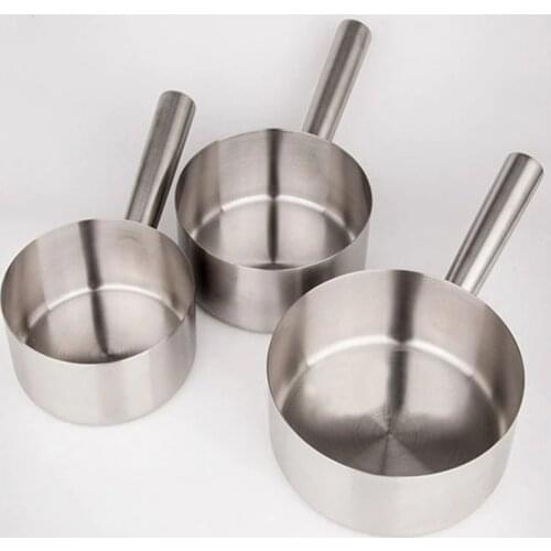 Stainless Steel Long Handle Water Ladle Kitchen Tools Mirror Polish Soup Milk Scoop Diet-Kitchen Large utensils Capacity Bailers