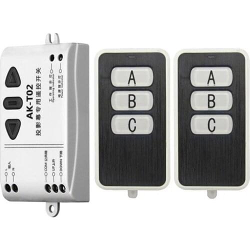 AK-T02 220V Wireless Remote Control Front Controller for Electric Projector Screens Electric Curtains/Tower garage door