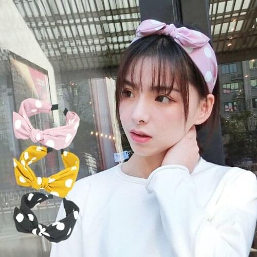 Q 1Pcs Cloth Girls Women Hairbands Cross Bow Head Jewelry Hair Band Hair Accessories Hair Hoop Headwear