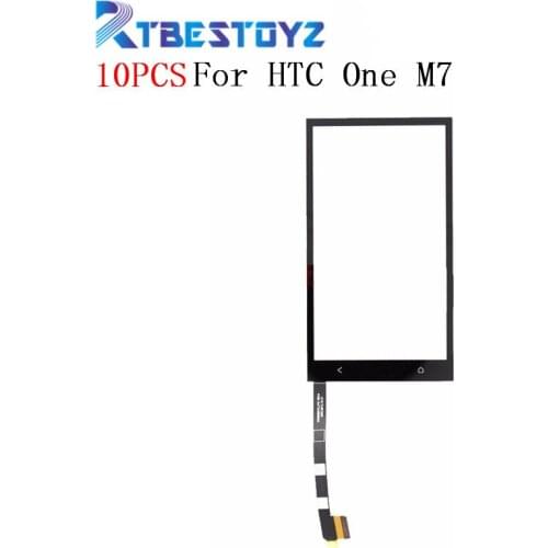 RTBESTOYZ 10PCS/lot Black Color Touch Screen With Digitizer Glass Touch Replacement For HTC One M7