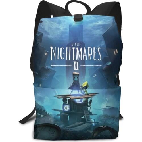 New School Backpack for Boys/Girls Back-to-School Gift Large Capacity Washable Little Nightmares Animation Fashion Backpack