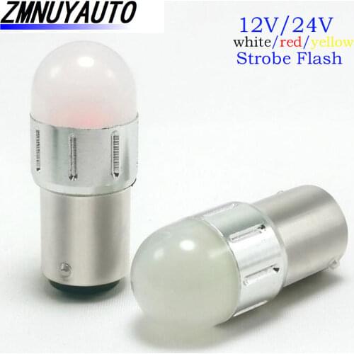 Strobe Flash 1156 BA15S P21W 1157 P21/5W BAY15D BAU15S 7443 3157 led Car Tail Bulb Brake Lights Reverse Turn Signal Light 12V24V