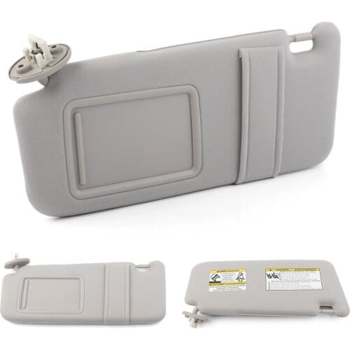 Light Gray Car Sun Visor Front Left Sunshade Shield For Toyota 2009-2016 Venza w/ Sunroof 74320-0T022-B1