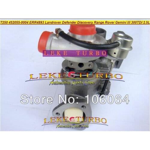 T250-04 452055-0004 452055 Turbo Turbocharger For Land Rover 90 110 Discovery Defender Range Rover 1990- Gemini III 300TDI 2.5L