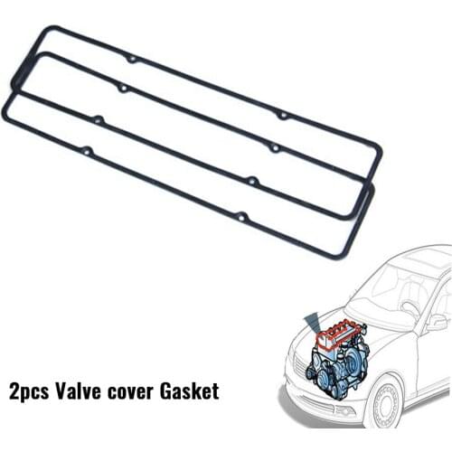 High Quality Steel core Rubber Valve cover Gasket Reusable for Small Block Chevy 283 305 327 350 2pcs