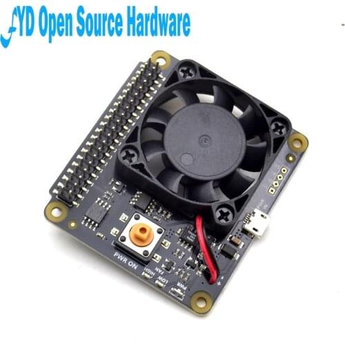 Raspberry Pi X730 automatic cooling + safe shutdown + power management expansion board