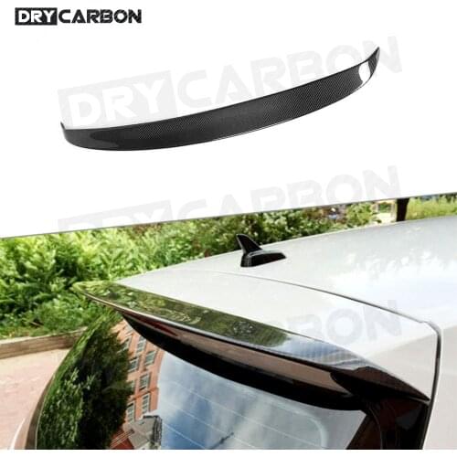 Rear Roof Spoiler Trunk Window Wings for Volkswagen VW Golf 7 VII MK 7 Standard Rline 14-2017 Not For GTI and R Carbon Fiber FRP