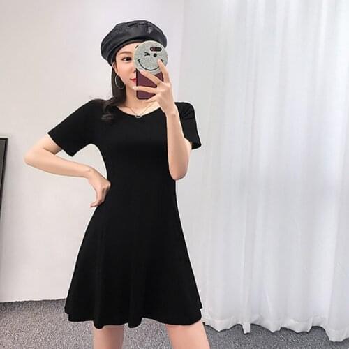 Women Wild Sexy Back Cross Belt Dress Solid Color Waist Slim Round Collar Shirts Short Sleeve Casual Dress