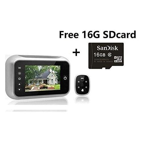 3.5 Inches TFT LCD Screen Digital Door Peephole Viewer Camera Night Vision Wide Angle+Video Record+Photo Shooting+Do Not Disturb