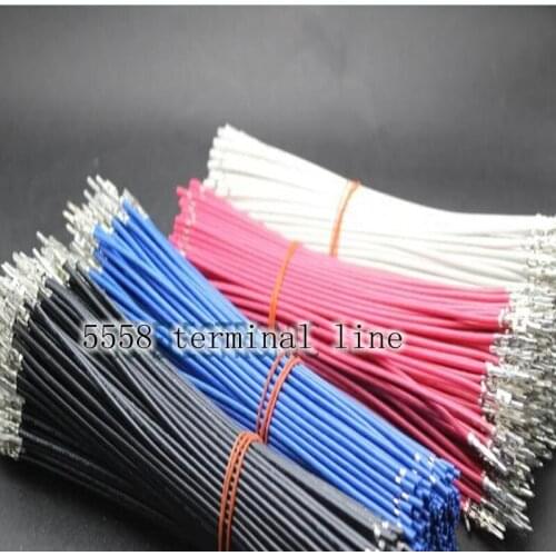 20pcs 5558 terminal line with 5559 plastic shell 5559 terminal line 30cm 20AWG 0.5 flat