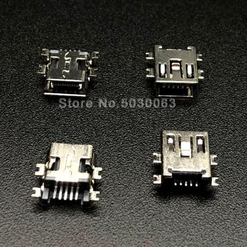 20pcs/lot Mini 5pin USB sunk board data interface Broken plate type USB female seat MP3 MP4 fittings sunk board