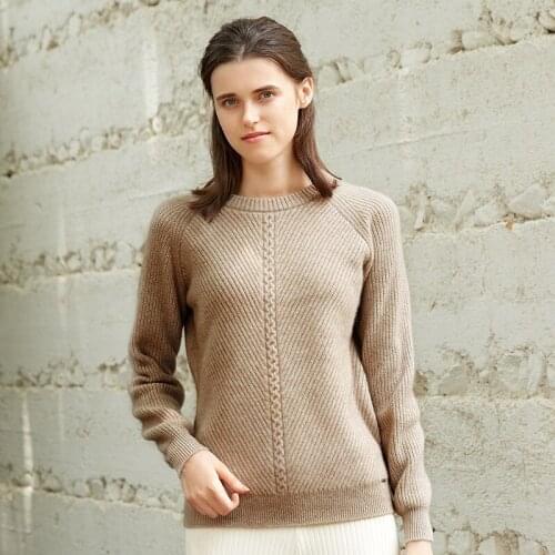 2018 New Round Neck 100% Cashmere Sweater