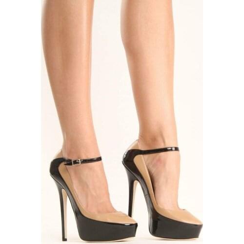 ASHIOFU Handmade New Women High Heel Platform Pumps Mary Janes Office-lady Party Dress Shoes Large Size Fashion Court Shoes