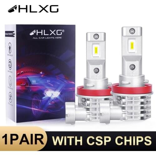 HLXG No Radio Interference Anti-EMC CSP HB4 9006 H4 9005 HB3 H8 H9 H11 Fog Lamp Bulb auto Light H7 LED Headlight Car Accessories