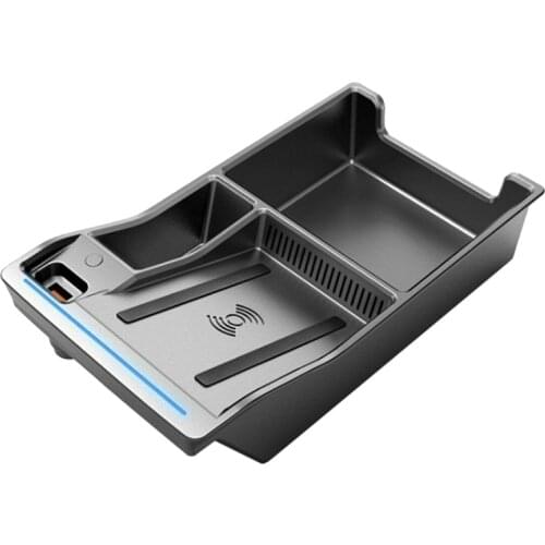 Car Phone Wireless Charger Fast Charging Accessories Plate for A4 A4L A5 S5 2017-2020