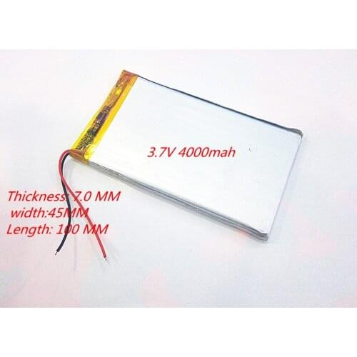 Free shipping 7045100 3.7V 4000mah Lithium polymer Battery with Protection Board For PDA Tablet PCs Digital Product