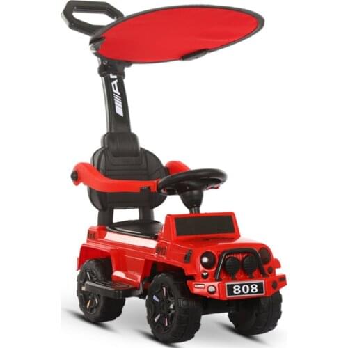 Kids Trolley Push Scooter Four Wheels Stroller Toy Riding Car with Music Baby Walker 1-4 years old