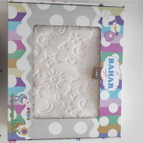 Baby White Plush Baby Blanket 100x120
