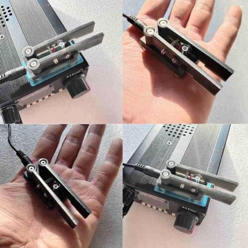 Double Propeller Automatic Key QU-7025 Big Ear Rabbit Base Magnetic Code Ultra-portable Morse CW Shortwave Absorption Butto E3E3