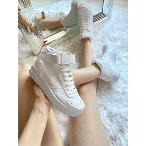 ELSESHOES Women White Sports Shoes