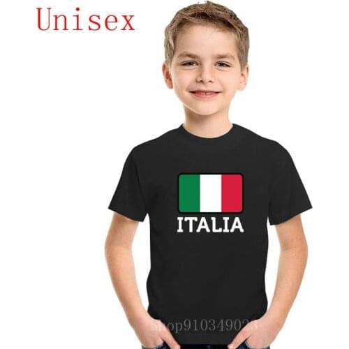 Italia Italy Flag printed children T Shirt kids fashion Hipster Hot Sale Tops Short Sleeves boy clothes Trendy pop girl clothes