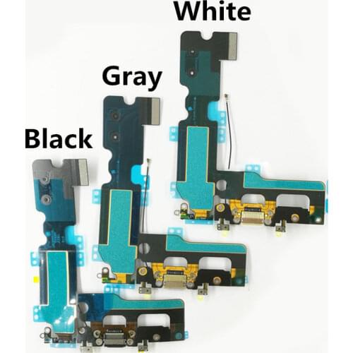 For Apple iPhone 7 Plus White/Black/Grey Color Charge Charging Port Dock Connector Flex Cable