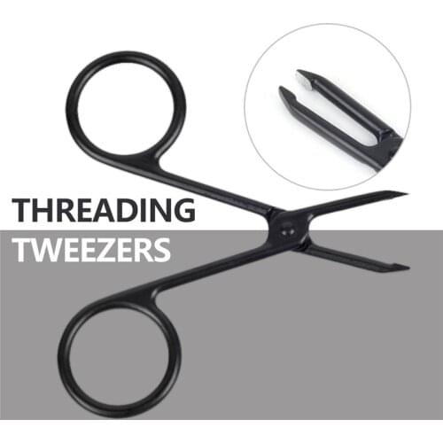 Hot Sale Practical Eyebrow Tweezers Face Hair Removal Make Up Scissors Durable Metal Cosmetic Trimmer Eyelash Clipper