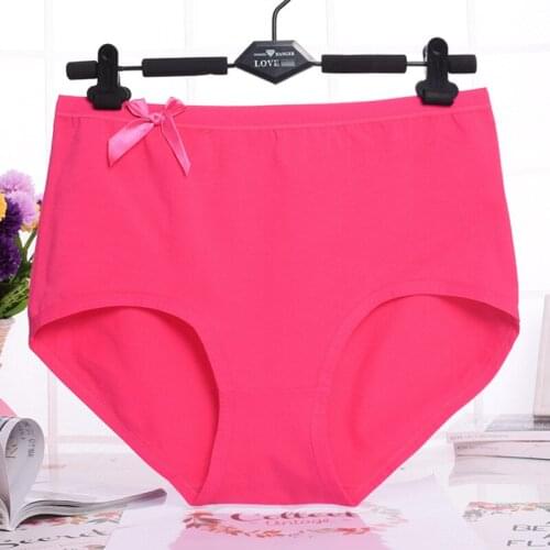 KL203 Plus size underwear women bow seamless panties comfortable briefs high waist lingerie calcinha