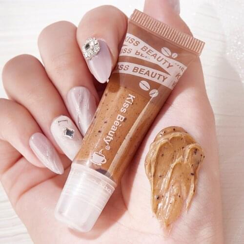 Coffee Lip Scrub Exfoliating Moisturizing Hydrating Moisturizing Fade Lip Wrink Dead Skin Gel Removal Lip Balm Nourish