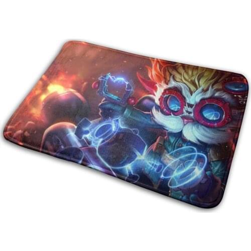 Heimerdinger Mat Rug Carpet Anti-Slip Bedroom Entrance Door Mat Home Things Gaming Standard Skin Skin Splashart